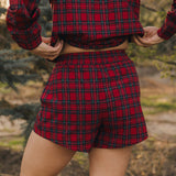 Fancy Performance Shorts - Red Plaid