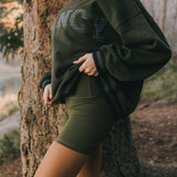 Fancy FitFlow Double Lined Shorts - Alpine Green/Plaid