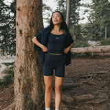 Fancy FitFlow Double Layered Tank - Navy/Plaid