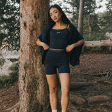 Fancy FitFlow Double Layered Tank - Navy/Plaid