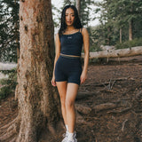 Fancy FitFlow Double Lined Shorts - Navy/Plaid