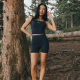 Fancy FitFlow Double Lined Shorts - Navy/Plaid