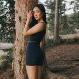 Fancy FitFlow Double Layered Tank - Navy/Plaid