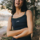 Fancy FitFlow Double Layered Tank - Navy/Plaid