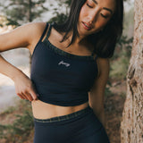 Fancy FitFlow Double Layered Tank - Navy/Plaid