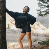 Fancy Oversized Fleece Varsity Mockneck - Autumn Navy/Plaid