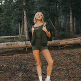 Fancy FitFlow Double Layered Tank - Alpine Green/Plaid