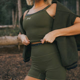 Fancy FitFlow Double Lined Shorts - Alpine Green/Plaid