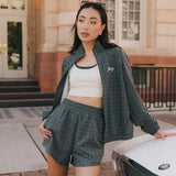 Fancy Performance Zip Jacket - Plaid