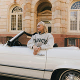 Fancy Oversized Fleece Plaid Collar Mockneck - Heather Grey/Plaid (PREORDER)