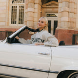 Fancy Oversized Fleece Plaid Collar Mockneck - Heather Grey/Plaid (PREORDER)