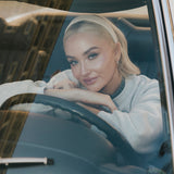 Fancy Oversized Fleece Plaid Collar Mockneck - Heather Grey/Plaid (PREORDER)