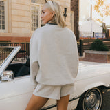 Fancy Fleece Lined Shorts - Heather Grey