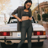 Fancy FitFlow Double Lined Leggings - Plaid (PREORDER)