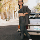 Fancy FitFlow Double Lined Leggings - Plaid (PREORDER)