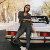 Fancy FitFlow Double Lined Leggings - Plaid (PREORDER)