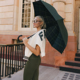 Fancy FitFlow Double Lined Leggings - Alpine Green/Plaid