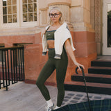 Fancy FitFlow Double Lined Leggings - Alpine Green/Plaid