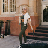 Fancy FitFlow Double Lined Leggings - Alpine Green/Plaid