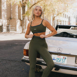 Fancy FitFlow Double Lined Leggings - Alpine Green/Plaid