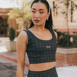 Fancy FitFlow Performance Bra Top - Plaid