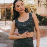 Fancy FitFlow Performance Bra Top - Plaid