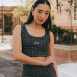 Fancy FitFlow Performance Bra Top - Plaid