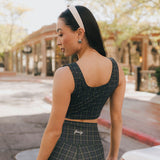 Fancy FitFlow Performance Bra Top - Plaid