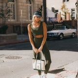 Fancy FitFlow Performance Bra Top - Forest Green/Plaid