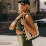 Fancy FitFlow Performance Bra Top - Forest Green/Plaid