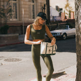 Fancy FitFlow Performance Bra Top - Forest Green/Plaid