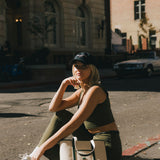 Fancy FitFlow Performance Bra Top - Forest Green/Plaid