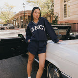 Varsity Nylon Pullover - Autumn Navy