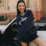 Varsity Nylon Pullover - Autumn Navy