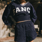 Fancy Nylon Shorts - Autumn Navy