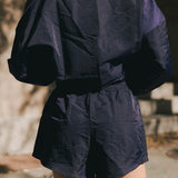 Fancy Nylon Shorts - Autumn Navy