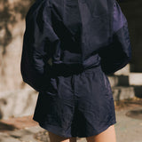 Fancy Nylon Shorts - Autumn Navy