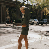 Fancy Nylon Shorts - Alpine green