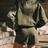 Fancy Nylon Shorts - Alpine green