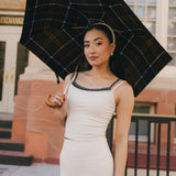 Fancy FitFlow Double Layered Tank - Cream/Plaid