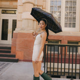 Fancy FitFlow Double Layered Tank - Cream/Plaid