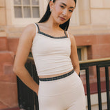 Fancy FitFlow Double Lined Shorts - Cream/Plaid