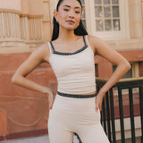 Fancy FitFlow Double Lined Shorts - Cream/Plaid