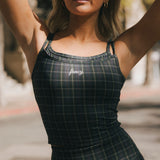 Fancy FitFlow Double Layered Tank - Plaid