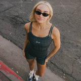 Fancy FitFlow Double Layered Tank - Plaid