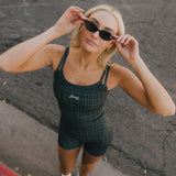 Fancy FitFlow Double Layered Tank - Plaid