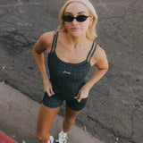 Fancy FitFlow Double Layered Tank - Plaid