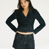 Lizzy Mini Skort - Dark Denim