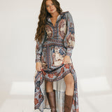 Mckenna Floral Midi Skirt Set - Multi