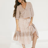 Nat Plaid Skirt - Red